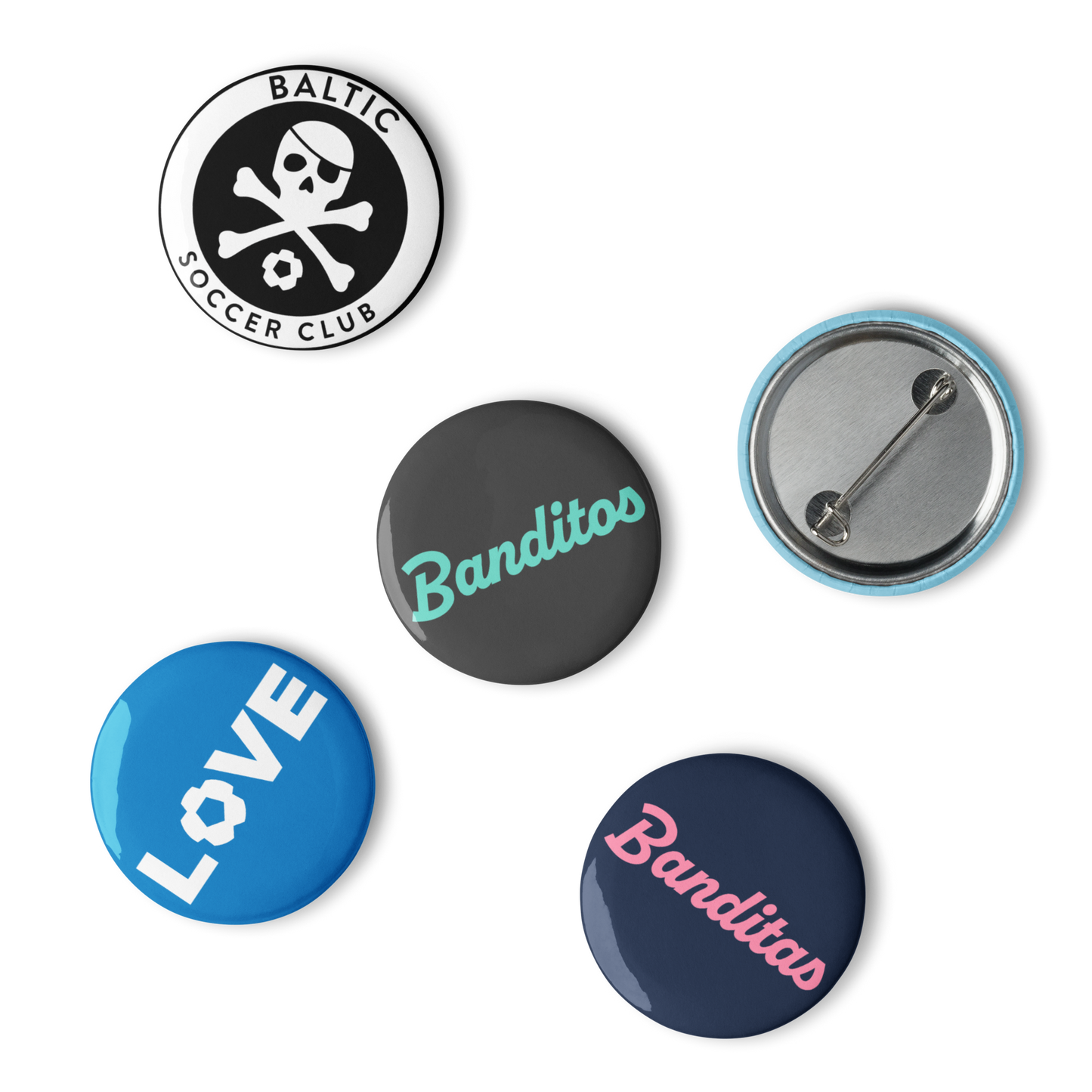 Banditos Pin Buttons (Set of 5)