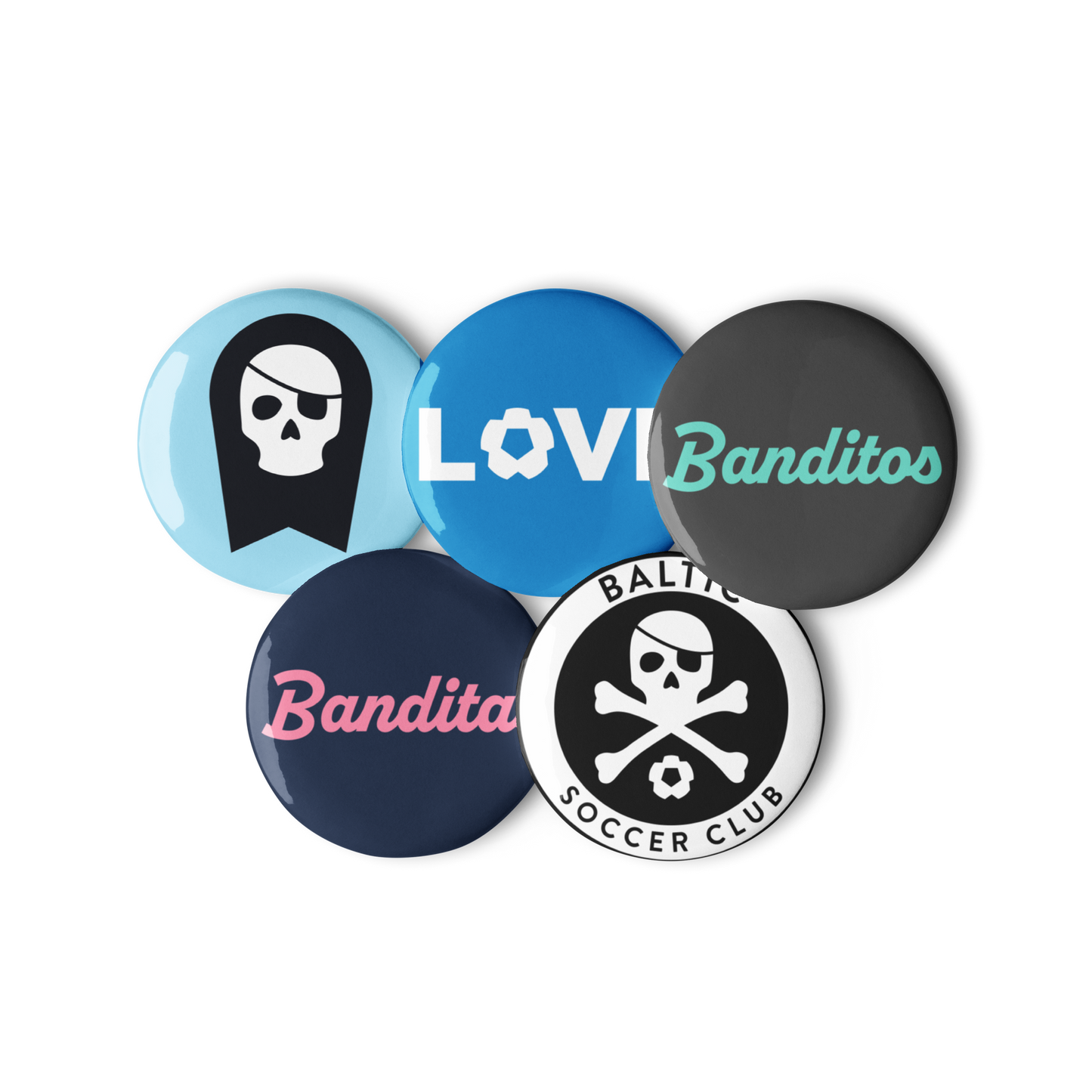 Banditos Pin Buttons (Set of 5)