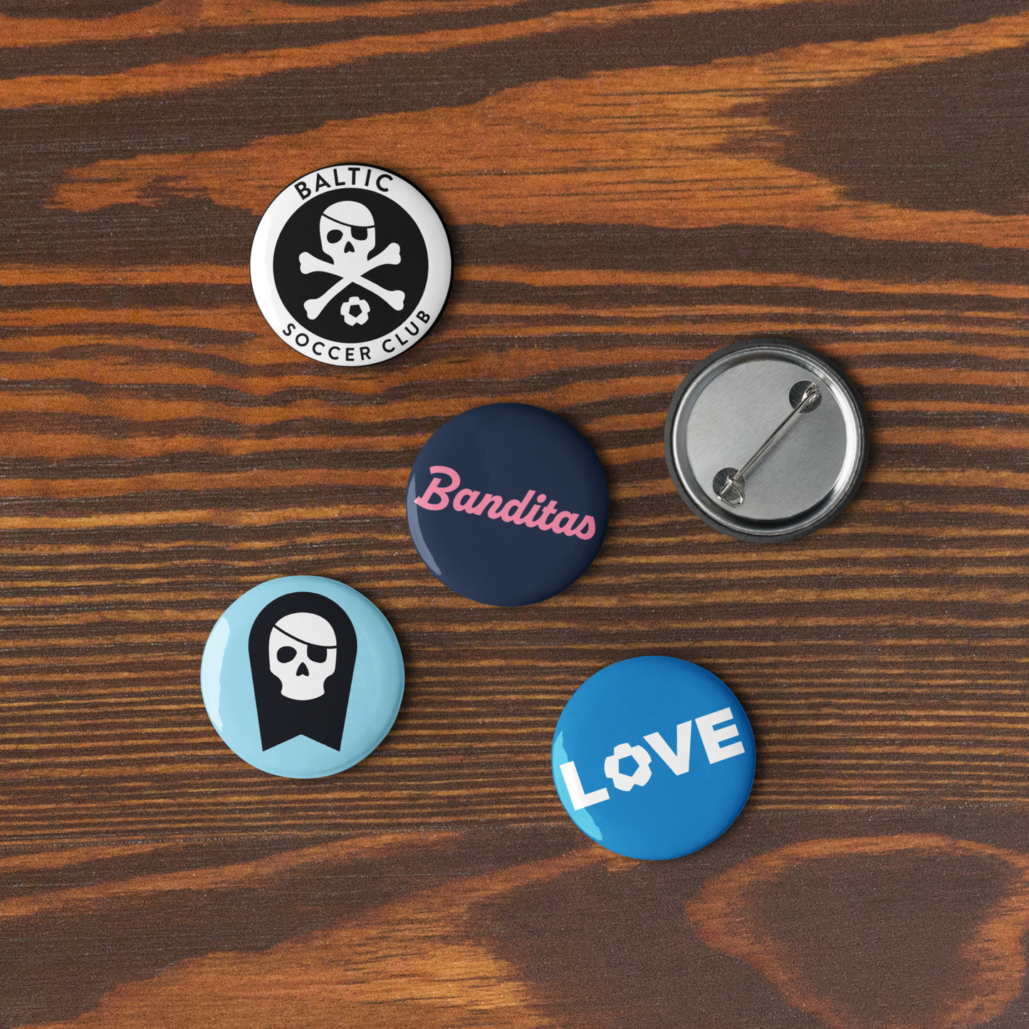 Banditos Pin Buttons (Set of 5)